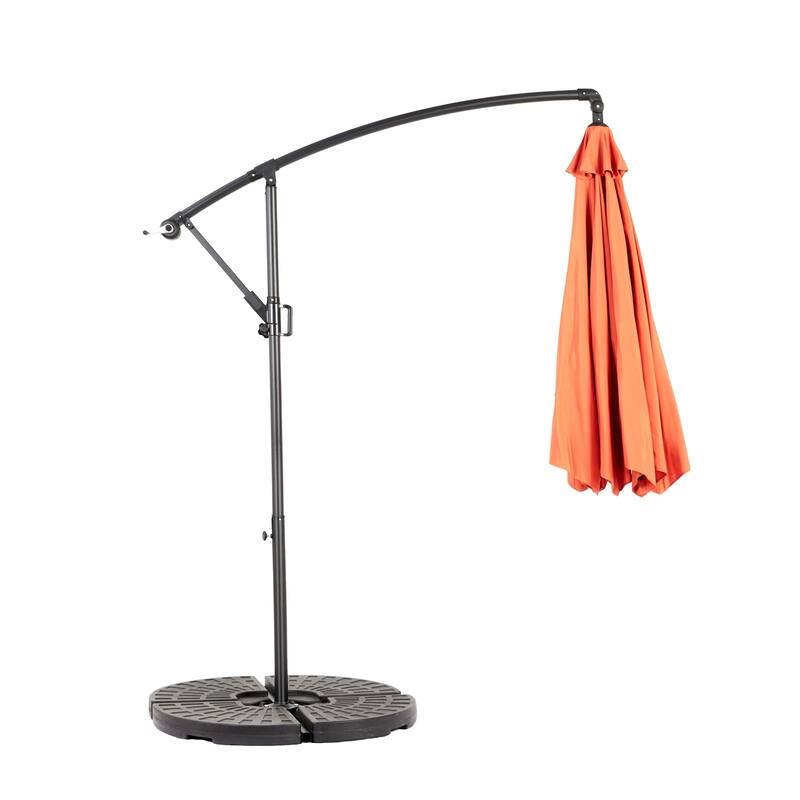 Topcraft 10ft Offset Hanging Market Patio Umbrella