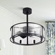 preview thumbnail 81 of 79, 20"/28" Modern 3/5/7-Blade Caged Crystal Ceiling Fan with Light Kit and Remote