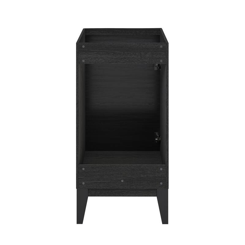 Cascade 18" Bathroom Vanity In Black - Cabinet