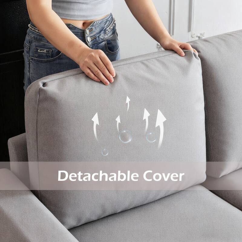 Erommy 6/7-Piece Modular Sectional Sofa – Reversible L-Shaped Couch with Hidden Storage, Space-Saving Living Room Furniture