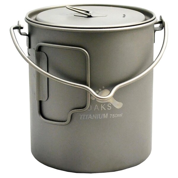Shop Toaks Titanium 750ml Pot With Bail Handle Pot 750 Bh Outdoor Camping Cup Bowl Overstock 18316400