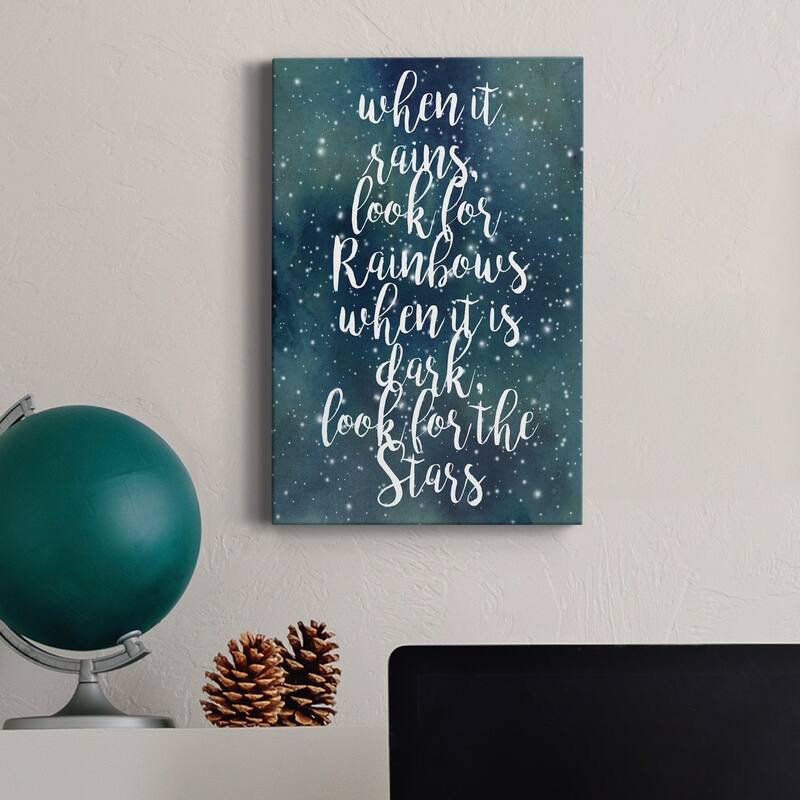 Galaxy Quote I Premium Gallery Wrapped Canvas - Ready to Hang