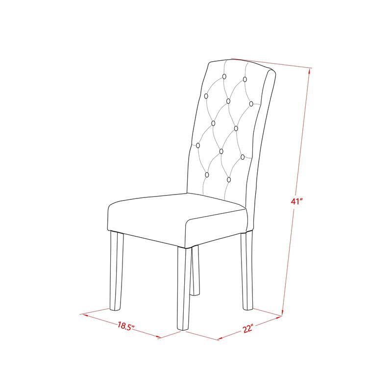 East West Furniture Dining Set Contains a Rectangle Dining Room Table and Linen Fabric Chairs, (Pieces & Finish Options)
