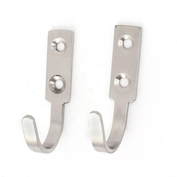 Unique Bargains 2pcs Bathroom Bedroom 60mm Long Stainless Steel Unique Bargains 2pcs Bathroom Bedroom 60mm Long Stainless Steel Wall Mount Hooks Hanger On Free Shipping Orders Over 45
