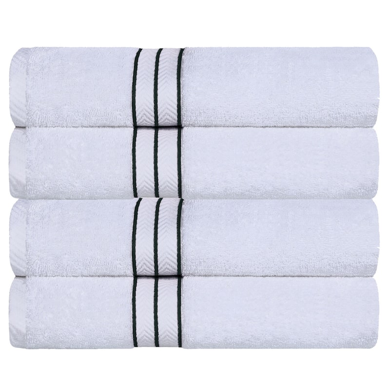 Turkish Cotton Plush Heavyweight Bath Towel Set of 4 by Superior