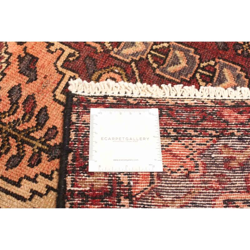 ECARPETGALLERY Hand-knotted Kayseri Vintage Dark Red Wool Rug - 3'7 x 5'7