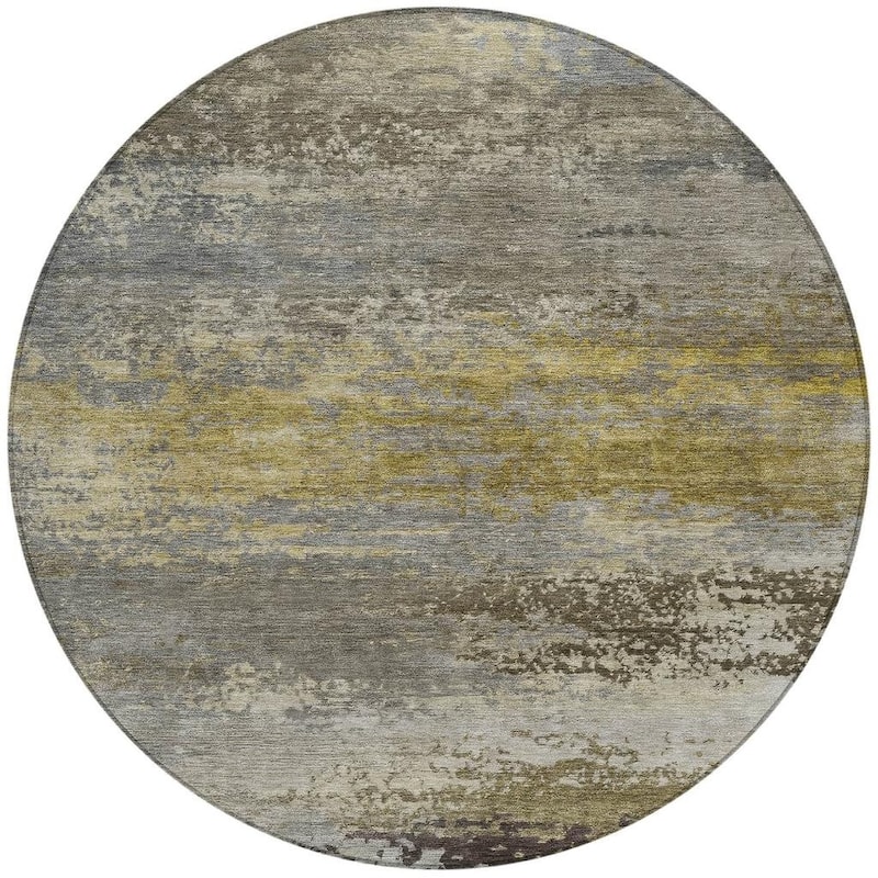 HomeRoots Abstract Transitional Rectangle Outdoor Rug