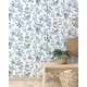 preview thumbnail 7 of 6, Fine Decor Elspeth Blue Floral Trail Wallpaper