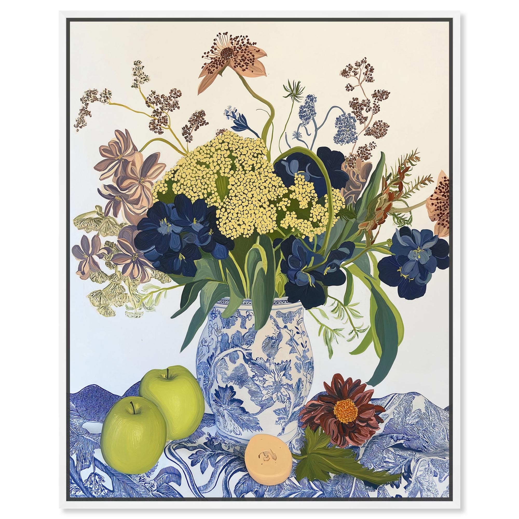 Flowers and Fruit Canvas by Art Remedy