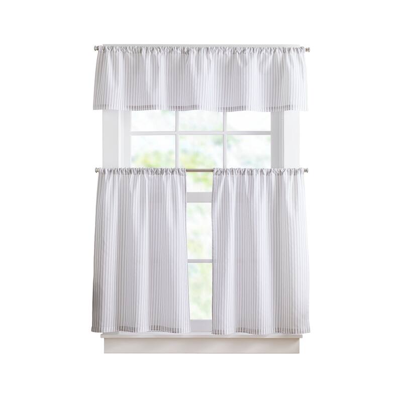 Curtainworks James 3-piece Valance & Tier Pair Set