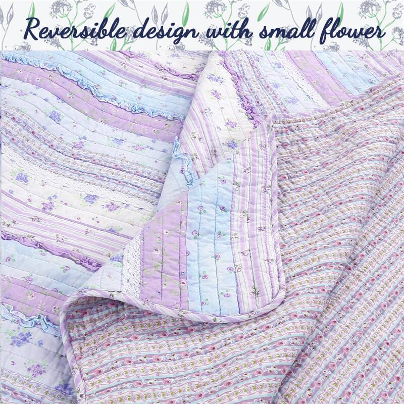 Porch & Den Gwinnett Chic Lace Quilt Bedding Set