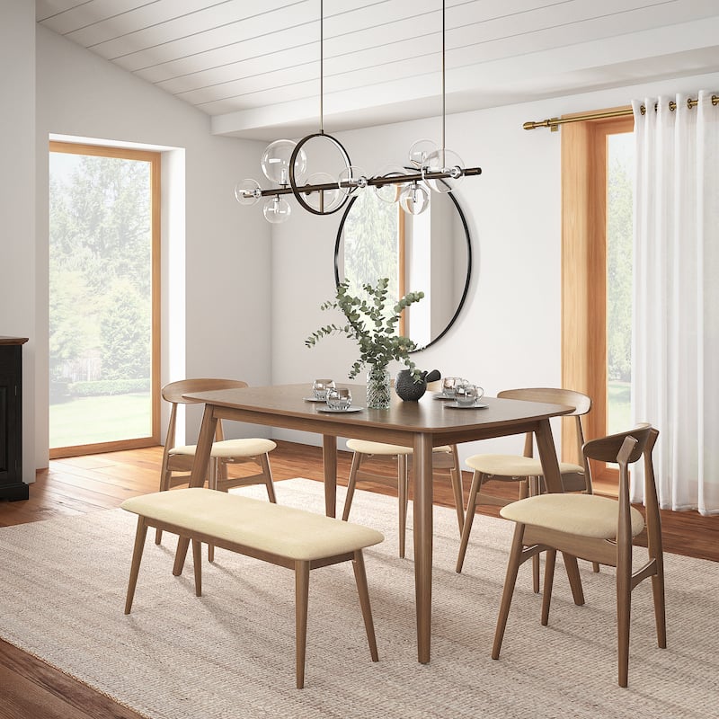 Ribe Mid-Century Modern Tapered Dining Set