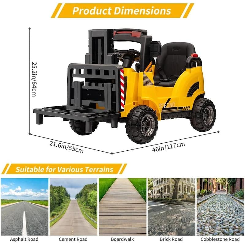 12V Kids Ride on Forklift Car
