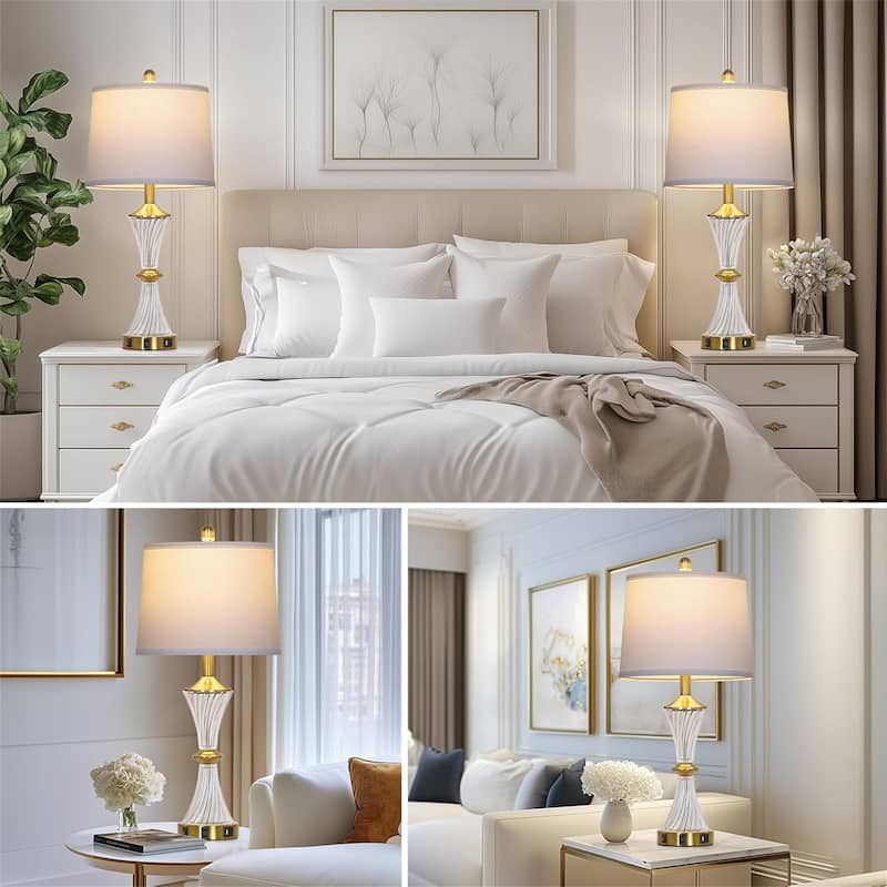 Modern Gold Lamps for Night Stands Bedroom Living Room