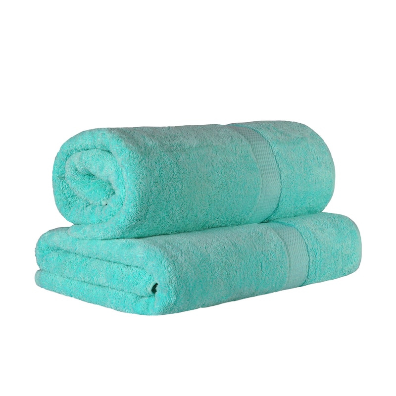 Superior Egyptian Cotton Pile Heavyweight Bath Sheet Set of 2