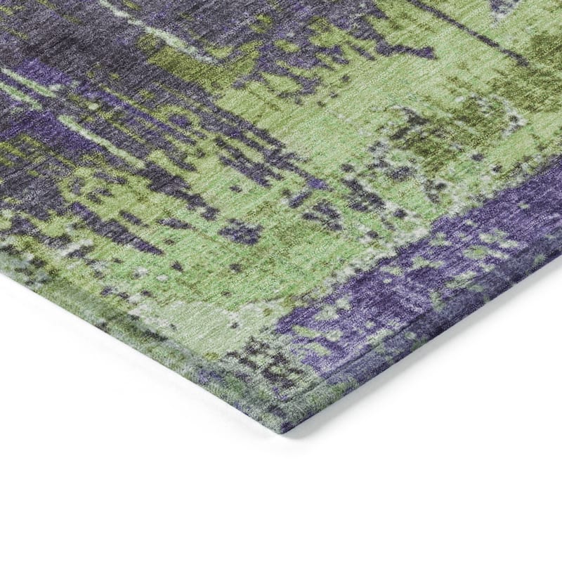 HomeRoots Abstract Transitional Rectangle Outdoor Rug