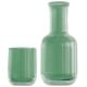 preview thumbnail 1 of 8, Set Of 2 Carafe And Cup Set 27.72 OZ. Green