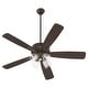 preview thumbnail 1 of 10, Quorum International 4525-24 Ovation 52" 5 Blade Indoor Ceiling Fan Oiled Bronze