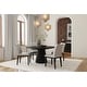 preview thumbnail 2 of 3, Alpine Furniture Cove 59" Round Dining Table, Vintage Black
