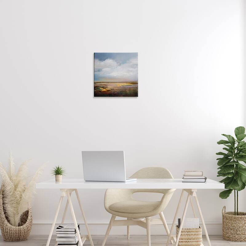 Stupell Calm Landscape & Clouds Canvas Wall Art Design By Karen Hale