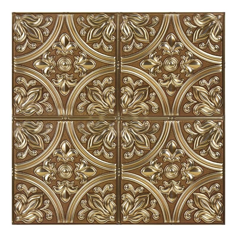 InHome Chelsea Bronze Peel & Stick Tin Tiles