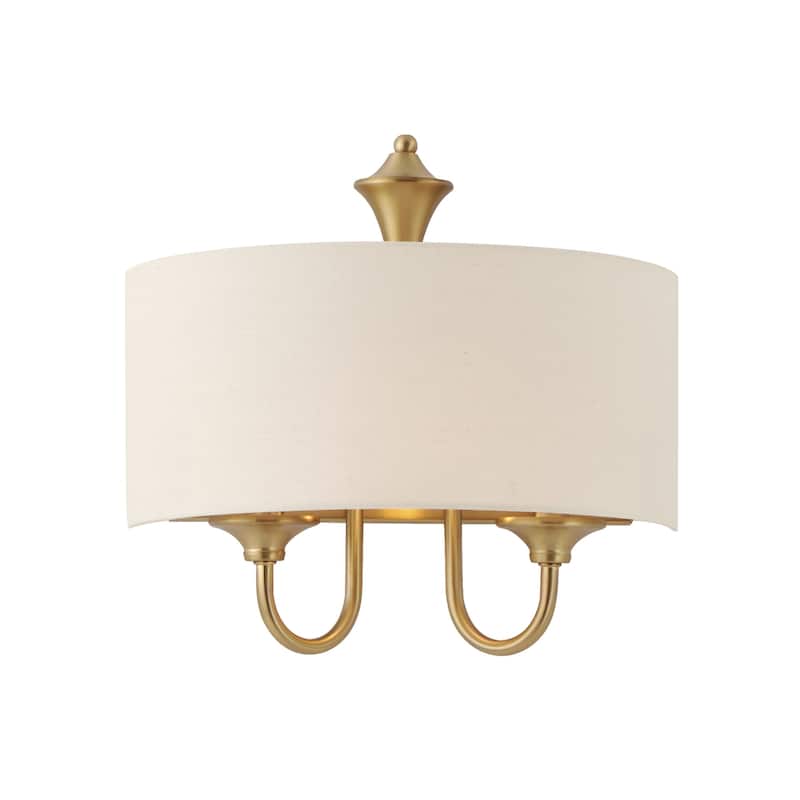 Maxim 10012OM Bongo 14" Tall Wall Sconce - Natural Aged Brass