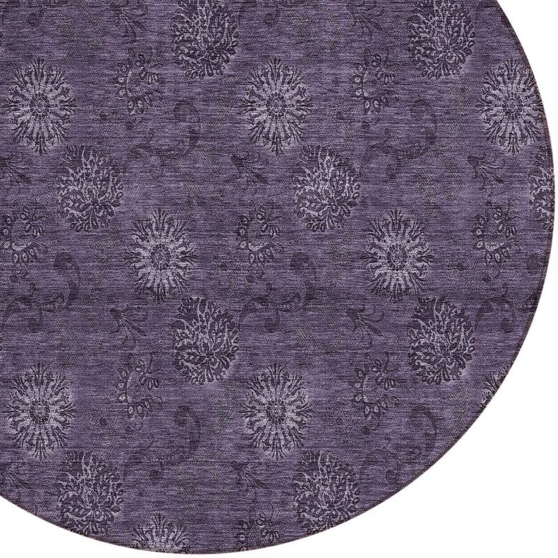 HomeRoots Floral Transitional Rectangle Outdoor Rug