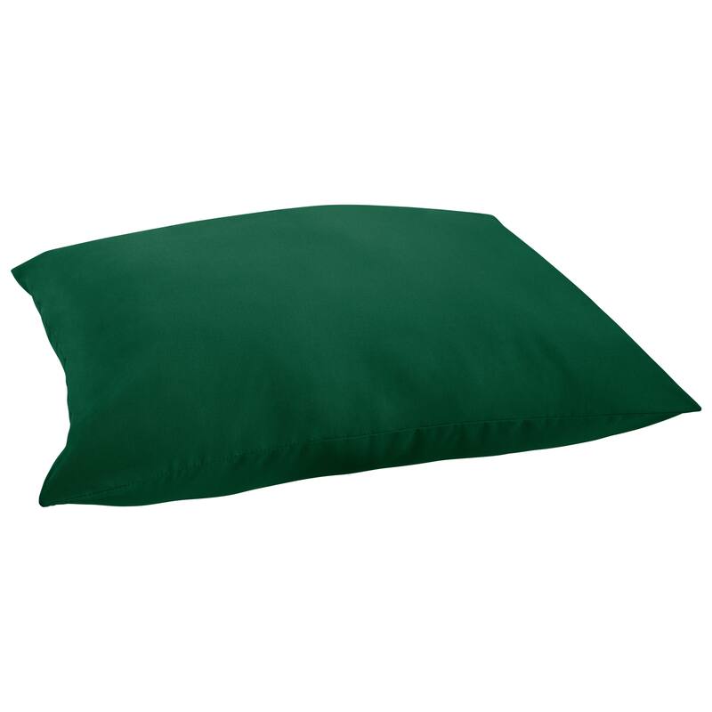 Sorra Home Sunbrella Outdoor Knife Edge Floor Pillow Single - Canvas Teal