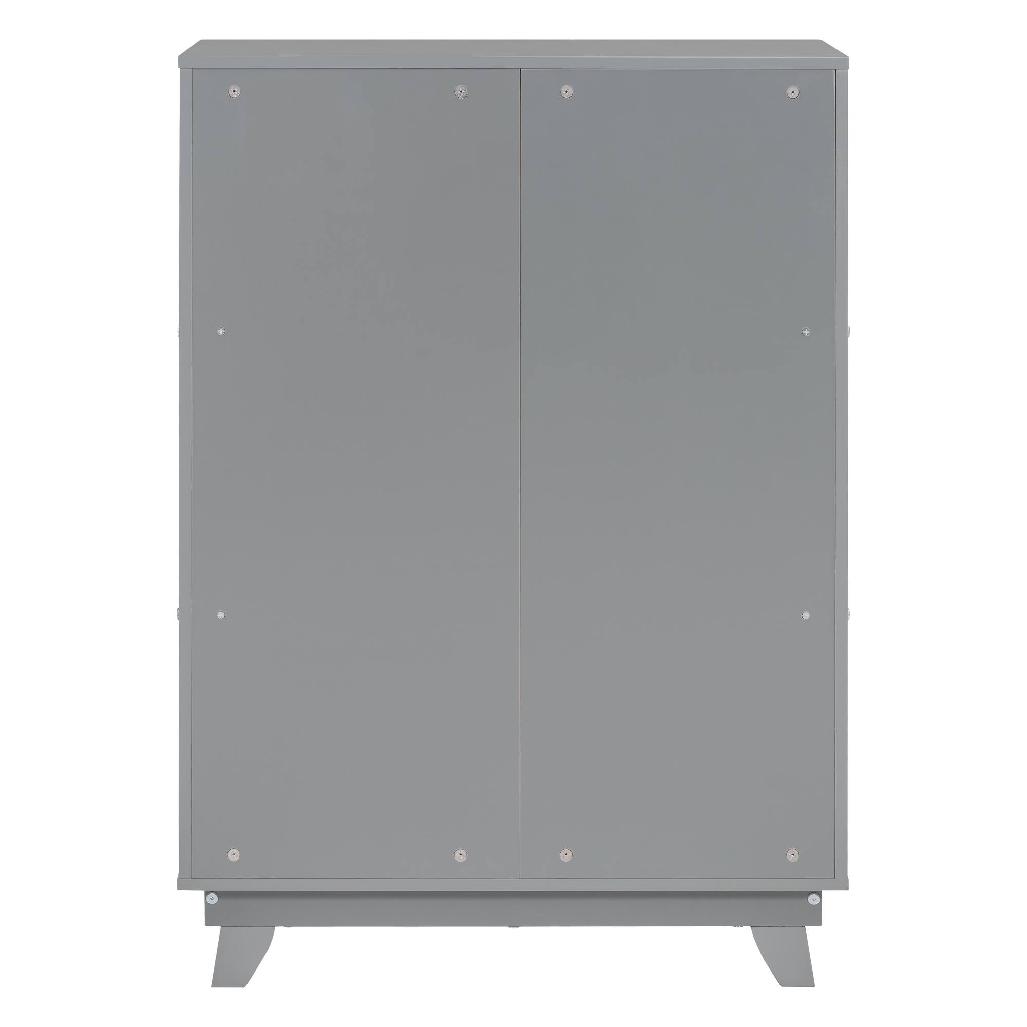 Wooden Wardrobe with Hanging Rod,Storage Armoires with Doors