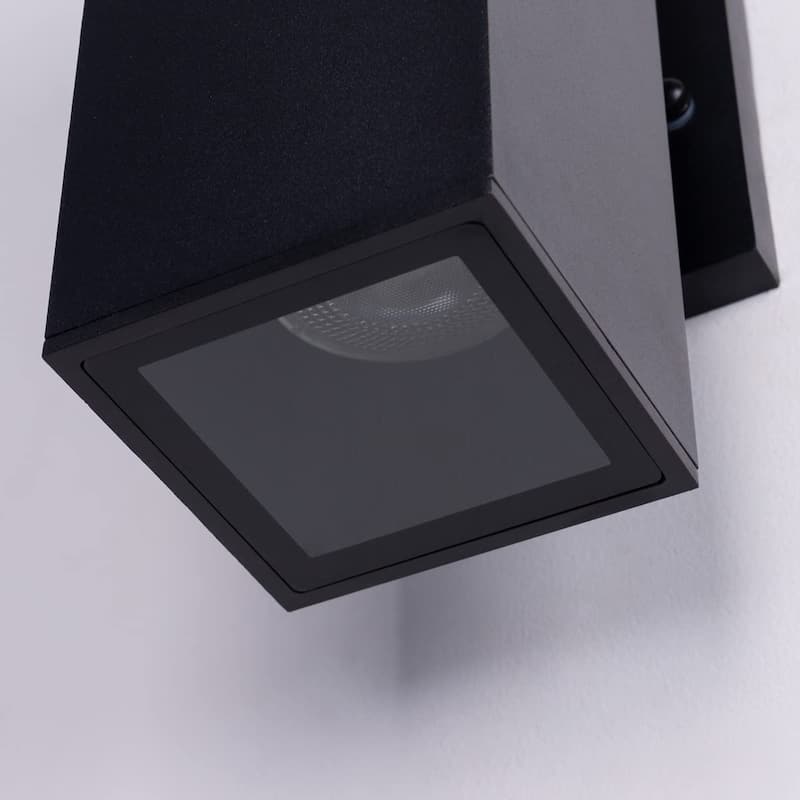 2 pack modern porch light aluminum wall light fixture tempered glass cover wall sconce