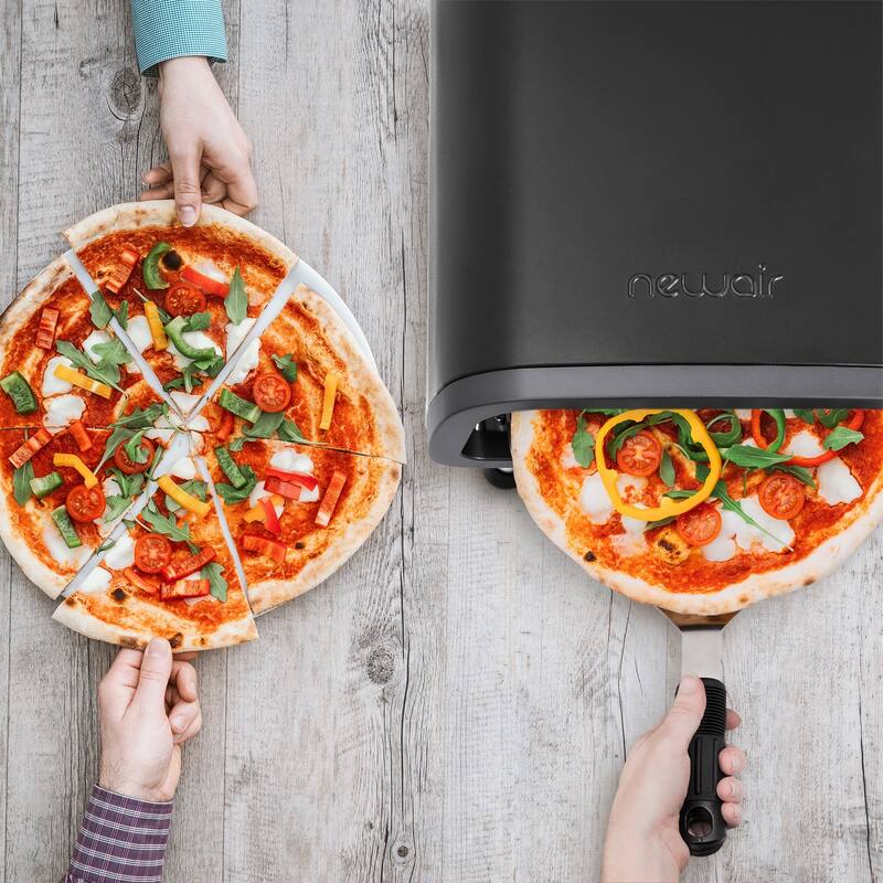 Newair 12" Portable Electric Indoor and Outdoor Pizza Oven with Accessory Kit, Outdoor Use and Durable Construction Quality