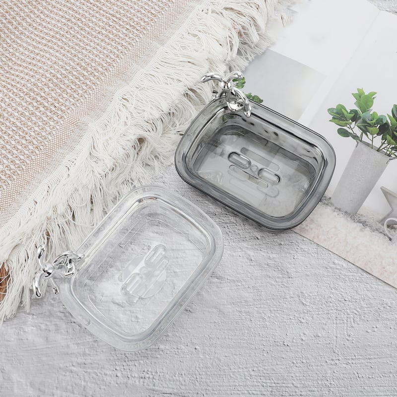 Waterproof Rabbit Pattern Soap Holder for Bathroom 5.51"x4.13"x1.65" 1 Pc