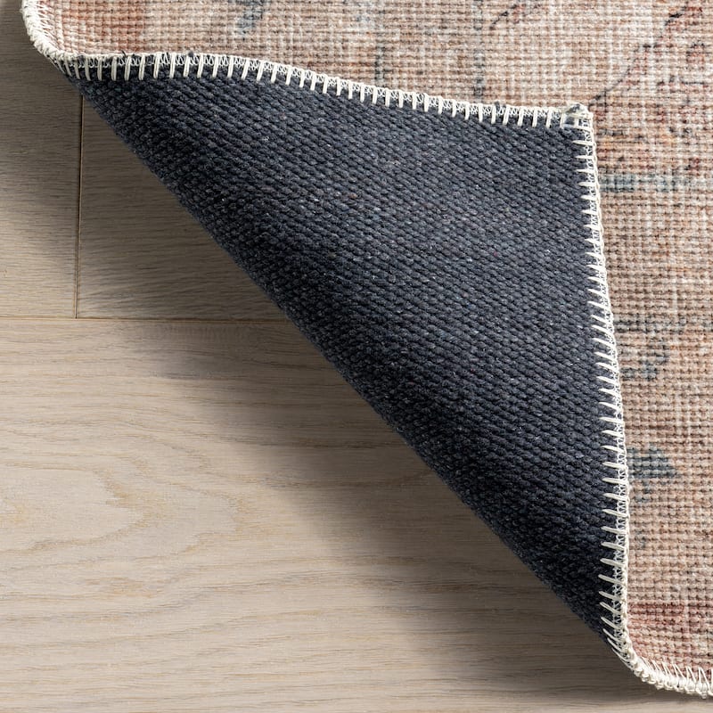 Nuloom Green Haven Collection Recycled Cotton Machine Washable Area Rug