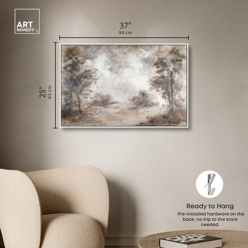Veiled in Fog Canvas by Art Remedy