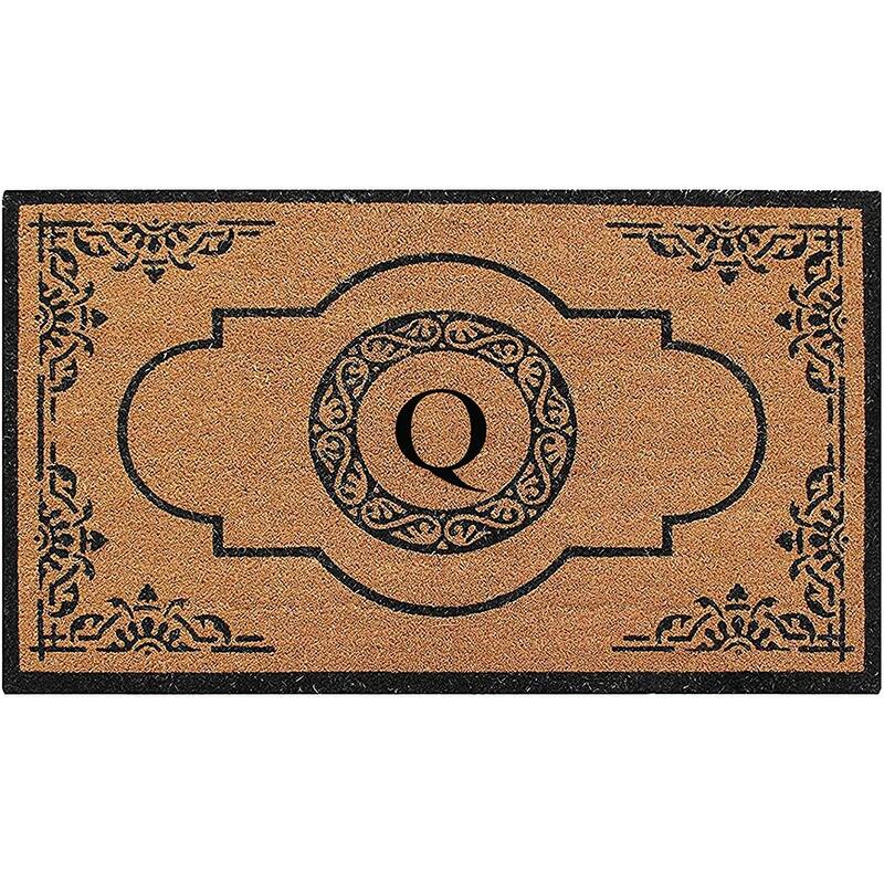 A1HC Abrilina Hand Crafted Heavy Duty Outdoor Monogram Doormat 36"X72" - Q
