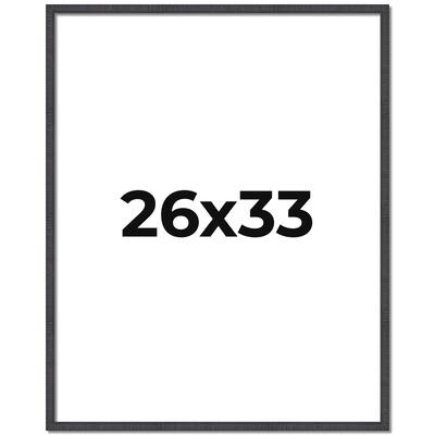26x33 Frame Brown Solid Wood Picture Frame - Complete Modern Photo
