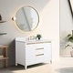 preview thumbnail 168 of 177, Vanity Art Bathroom Vanity with Ceramic Sink and Engineered Marble Top