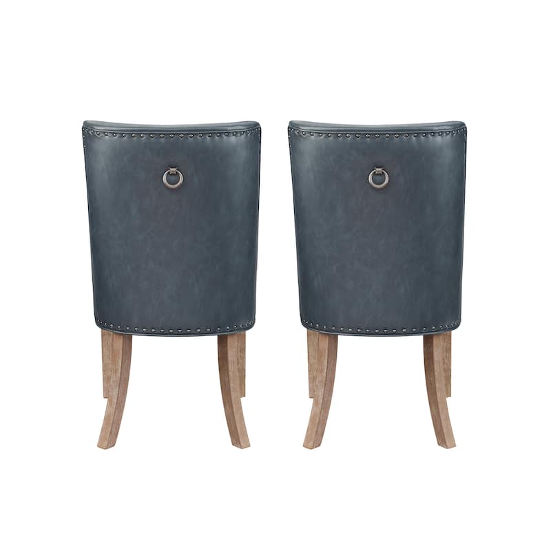 Allard Faux Leather Dining Chairs (Set of 2)