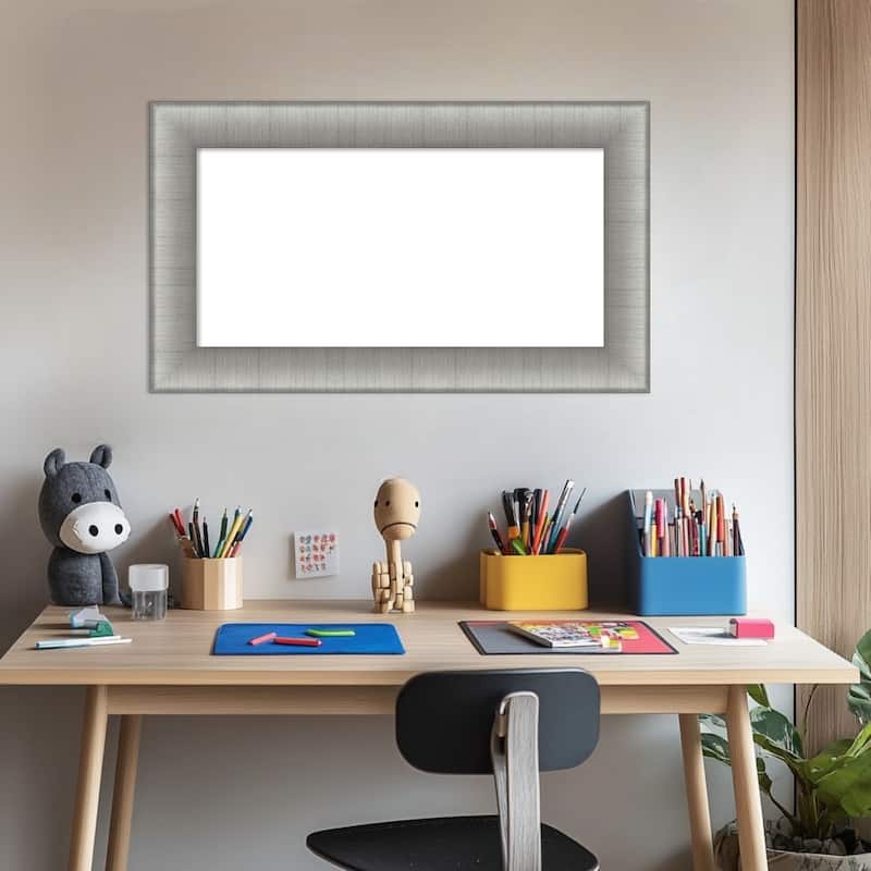 Amanti Art Elegant Brushed Honey Framed Dry Erase Magnetic Board