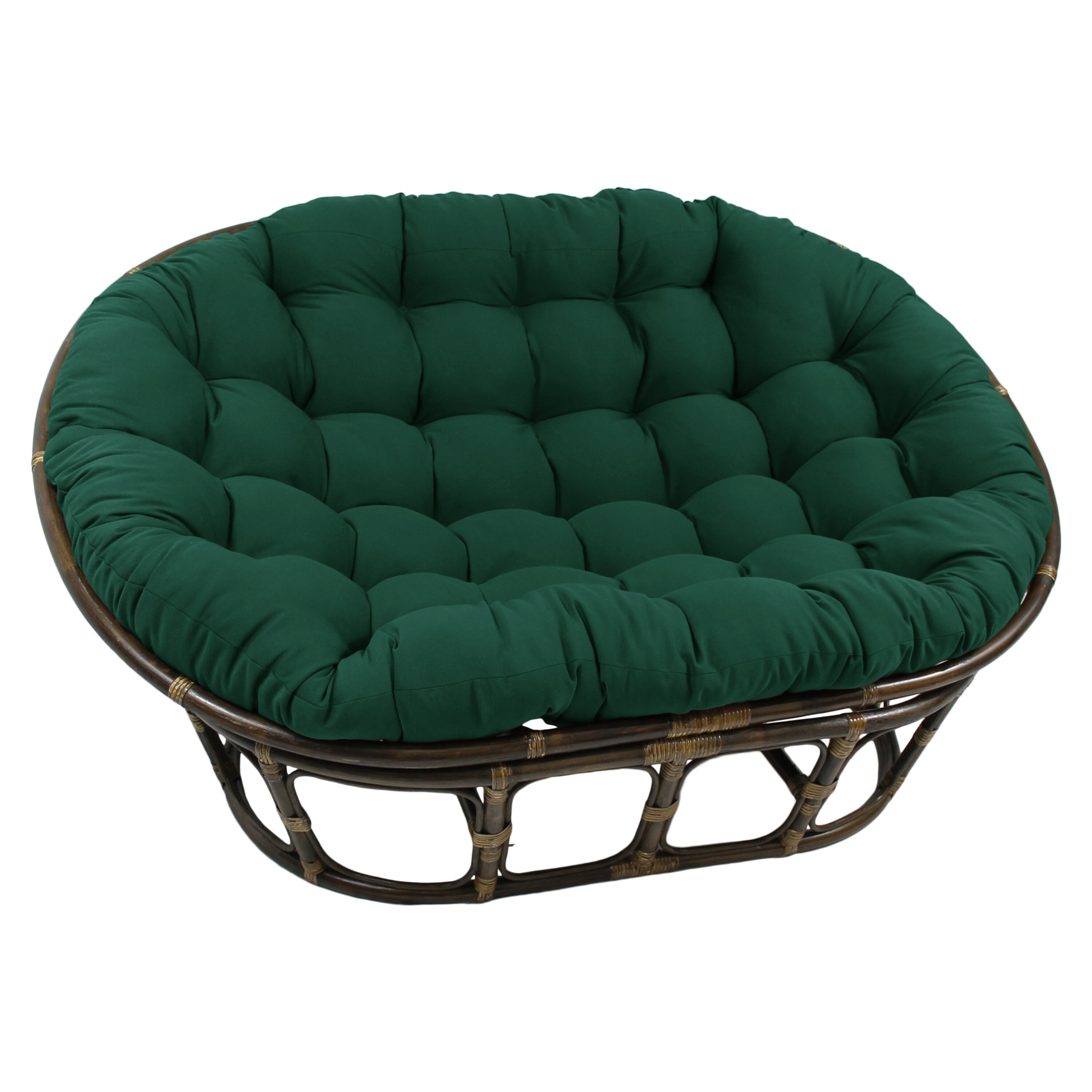 65 inch by 48 inch Solid Twill Double Papasan Cushion Cushion