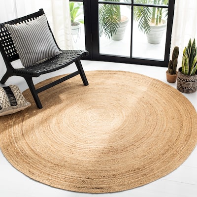 SAFAVIEH Iselore Natural Fiber Farmhouse Round Area Rug