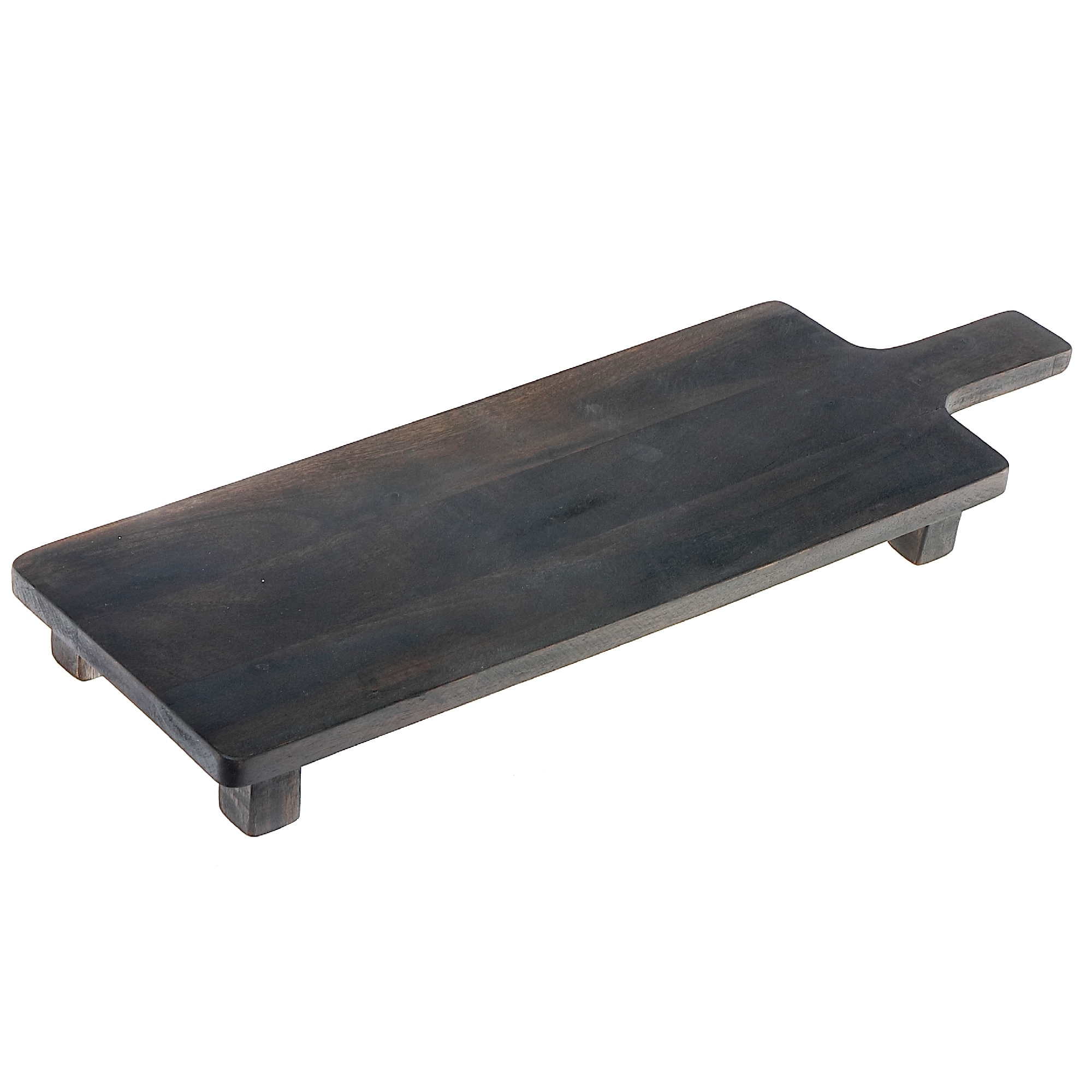 Acacia Wood Rect. Serving Board On Stand