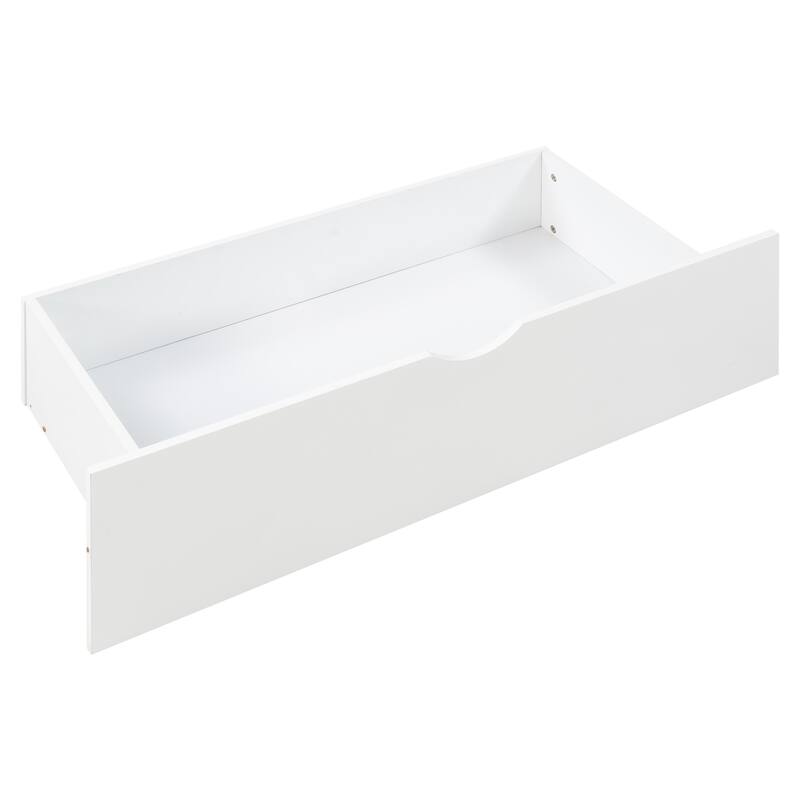 Full Size House Platform Bed with Storage Drawers, Roof, Headboard and Footboard