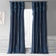preview thumbnail 57 of 70, Exclusive Fabrics Single Ruched Faux Solid Taffeta Curtain (1 Panel) 50 X 108 - Navy