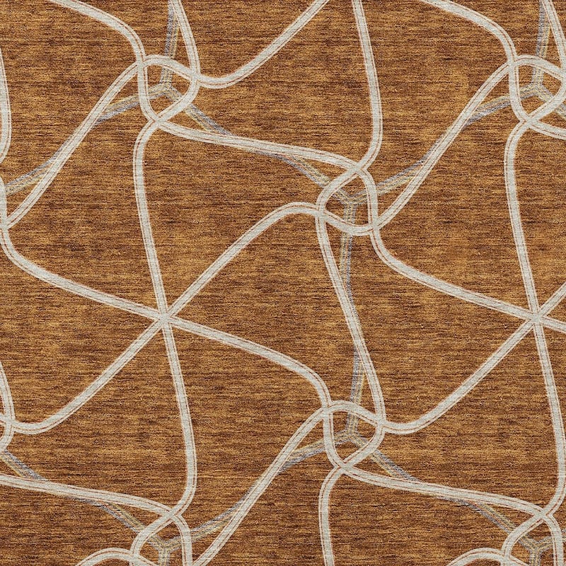 HomeRoots Geometric Contemporary Rectangle Outdoor Rug