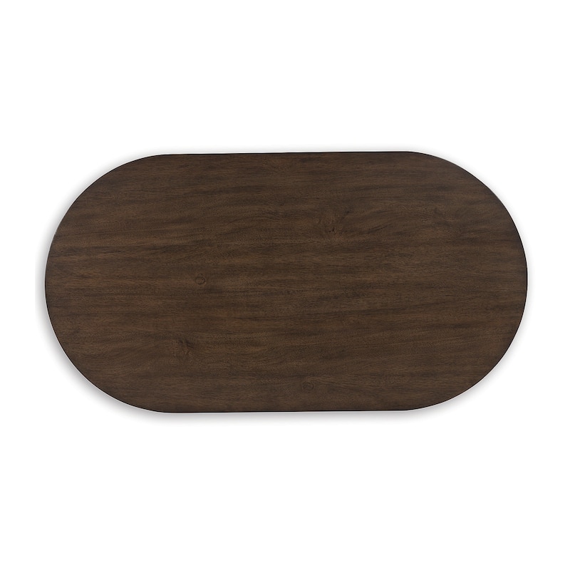 Signature Design by Ashley Korestone Dark Brown Coffee Table - 52"W x 28"D x 17"H