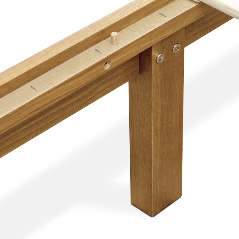 East West Furniture King Size Platform Bed Frame with 4 Solid Wood Legs and 2 Extra Center Legs - (Finish Option)