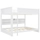 preview thumbnail 9 of 12, Modren Queen over Queen Bunk Bed with Storage Cabinets and USB Ports for Home