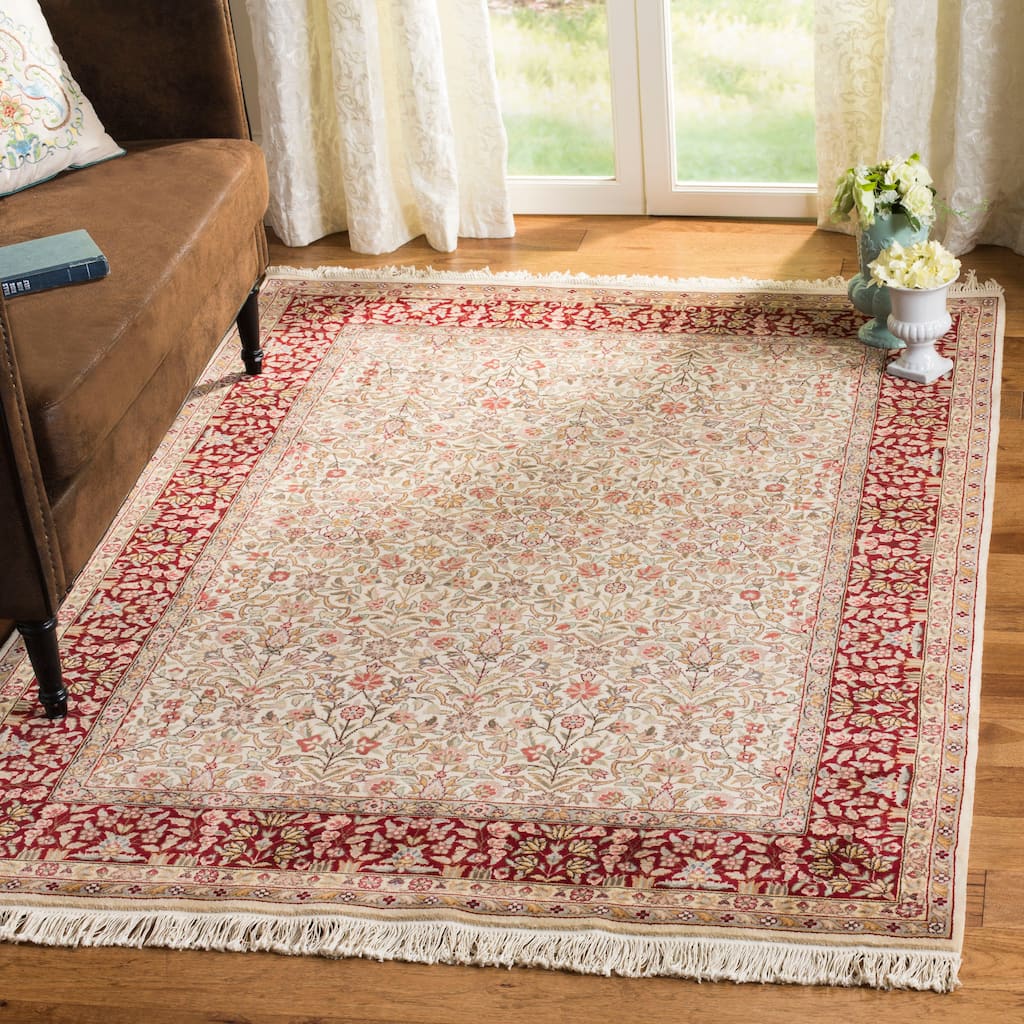 SAFAVIEH Royal Kerman Hand-Knotted Tennessee Traditional Wool Rug
