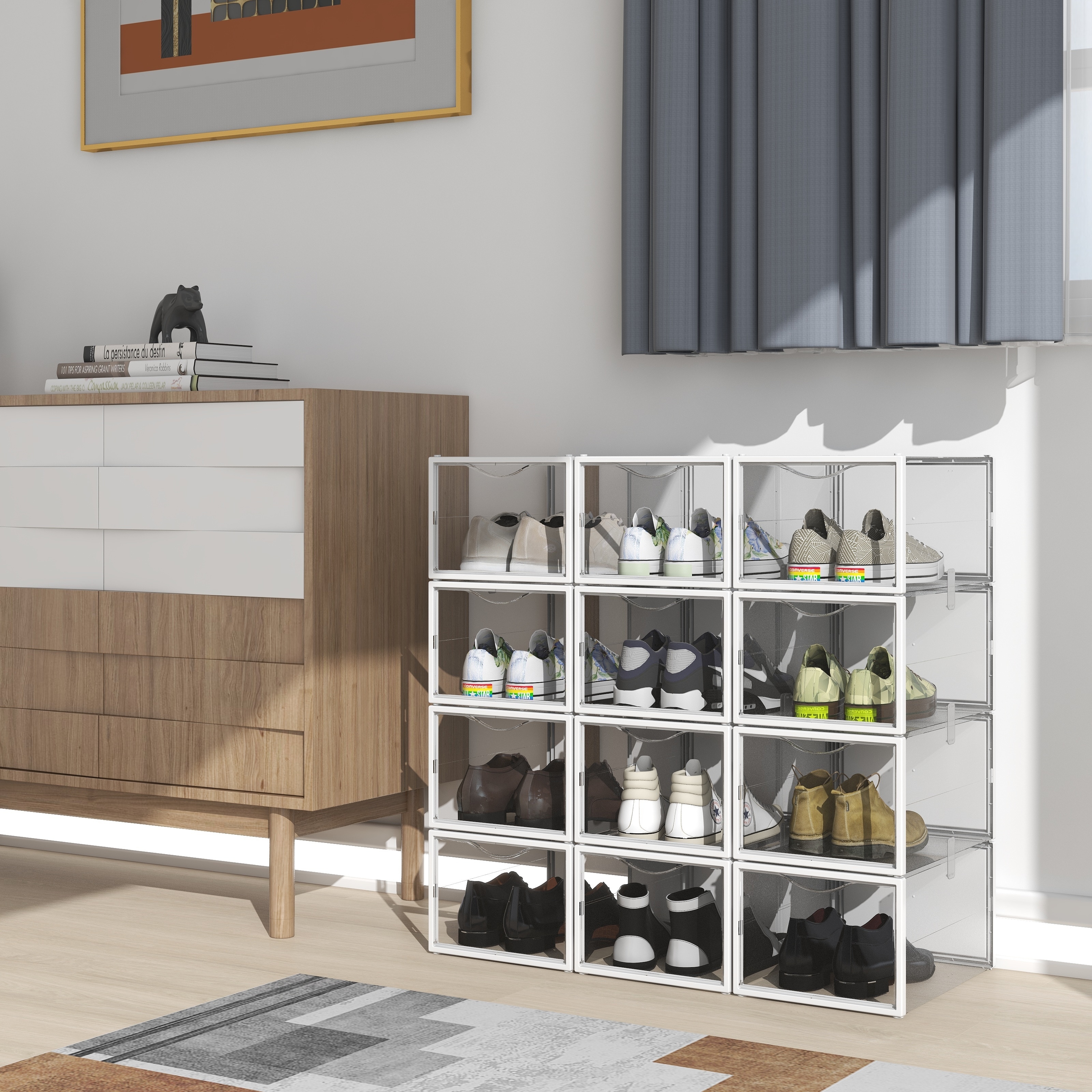 Shoe Storage Box Set of 6